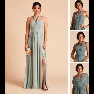 Burst Grey convertible Sage dress